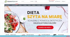 Desktop Screenshot of kalkulatorkalorii.net